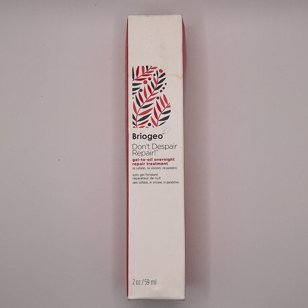 Briogeo Don't Despair Repair Gel To Oil Overnight Repair 2 Oz. New In Box